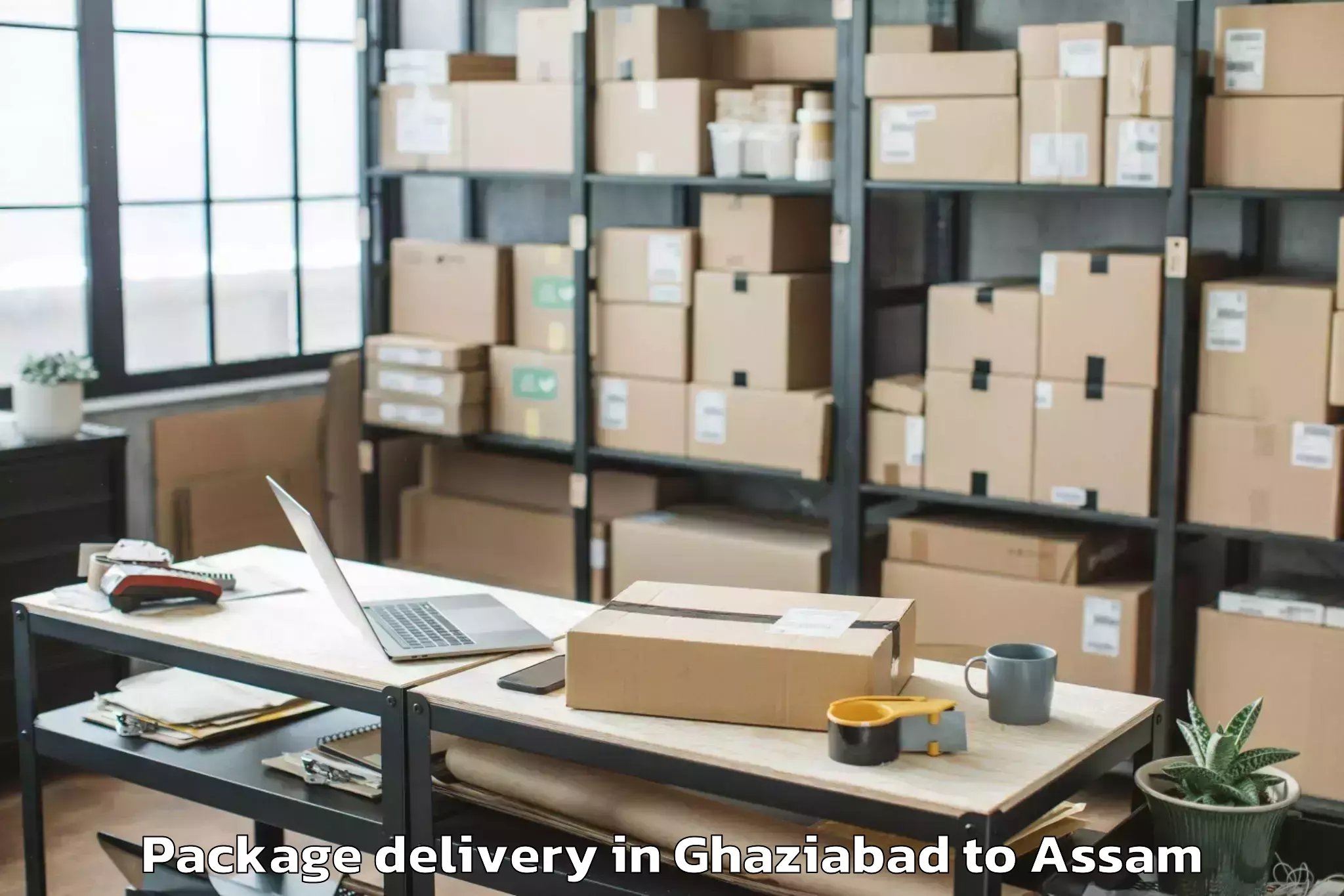 Reliable Ghaziabad to Rupsi Airport Rup Package Delivery